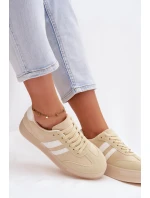 Dámské tenisky na platformě žluté Giselia