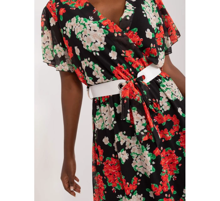 DHJ SK 17258 Šaty.01 čierna a červená DHJ SK 17258 Šaty.01 čierna a červená