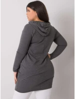 Tunika RV TU model 16738814 tmavě šedá - FPrice Tunika RV TU model 16738814 tmavě šedá - FPrice