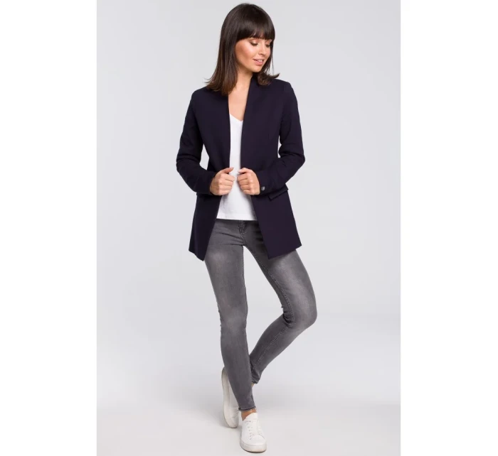 sako z bavlněné příze tmavě modré model 18002057 - BeWear