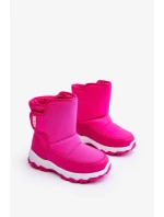 Dětské zateplené sněhule na suchý zip Pink Big Star Dětské zateplené sněhule na suchý zip Pink Big Star