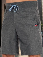 Pánské tmavě šedé teplákové šortky Dstreet model 21987809 - FashionStreet