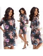 Oversize šaty s kapsami  s květinovým vzorem model 21290326 - numoco