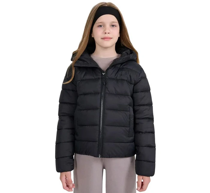 Detská páperová bunda 4F U0704 dark black 4FJWAW25TDJAU0704 20S