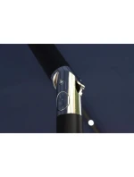 ZÁHRADNÝ SLNEČNÍK S LED OSVETLENÍM 300CM NÁMORNÍCKA MODRÁ