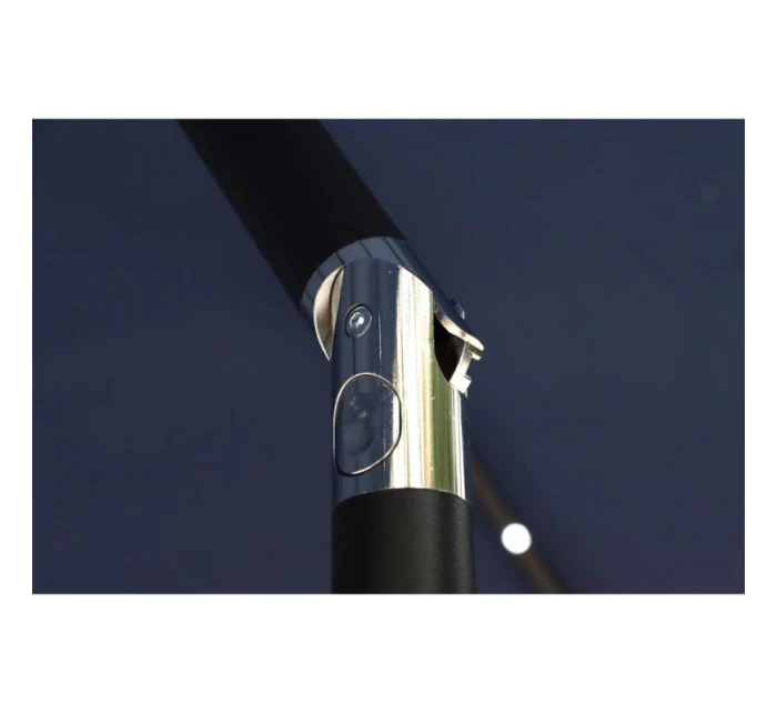 ZÁHRADNÝ SLNEČNÍK S LED OSVETLENÍM 300CM NÁMORNÍCKA MODRÁ