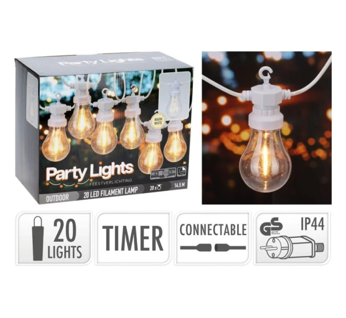 GIRLANDA OGRODOWA LIGHT  BIAŁY model 21831189