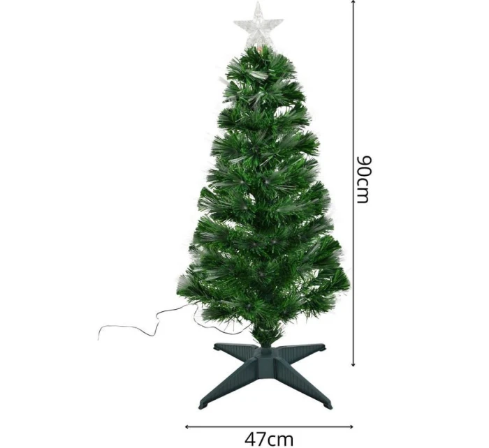 DEKORATÍVNY VIANOČNÝ STROMČEK VIACFAREBNÝ 90CM