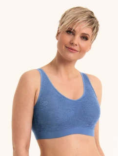 Essential Čipkovaná pooperačná braletka s penovou výstužou 4700X blue heaven - Anita Care