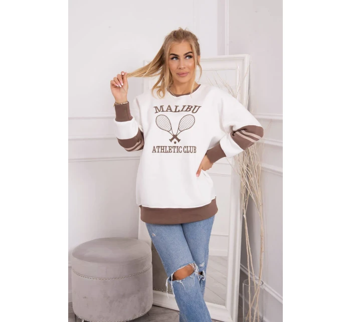 Zateplená mikina Malibu ecru+mocca