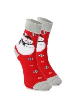 Unisex vianočné ponožky v krabici - 1 pár so snehuliakom