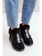 Sneakersy Botki Damskie Z Futerkiem Czarne Zeriana Sneakersy Botki Damskie Z Futerkiem Czarne Zeriana