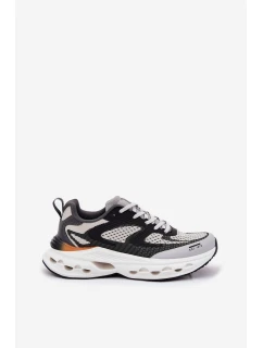 Buty Sportowe Męskie Na Platformie Big Star RR174023 Hi-Poly System Szare