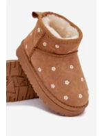 Dětské sněhule zdobené květinami Camel model 21786800 - Boto