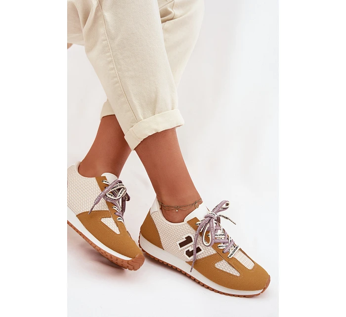 Dámské Tenisky s Ozdobným Šněrováním Žluté Henira