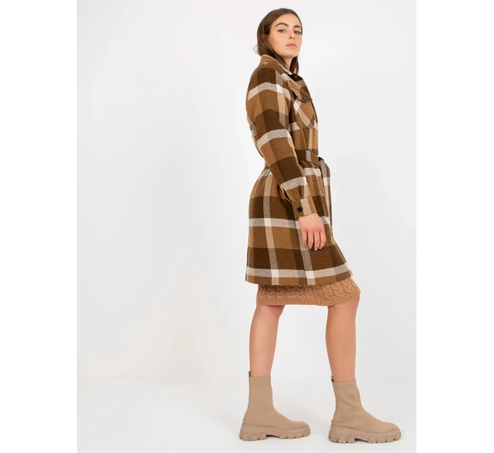 Dámsky kabát LK PL 509076 57P tmavo lila Dámsky kabát LK PL 509076 57P tmavo lila