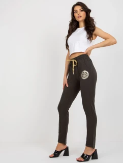 Tepláky RV DR 6742.57 tmavá khaki