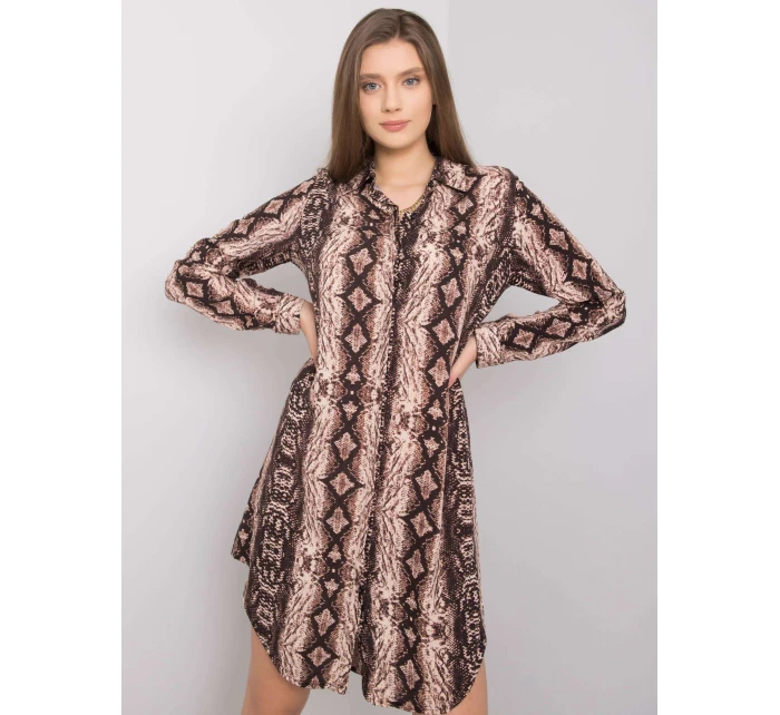 Šaty TO SK hnědá model 15133355 - FPrice Šaty TO SK hnědá model 15133355 - FPrice