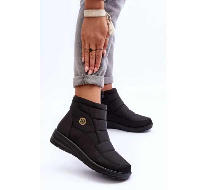 Dámske zateplené snežnice Black Helis Dámske zateplené snežnice Black Helis