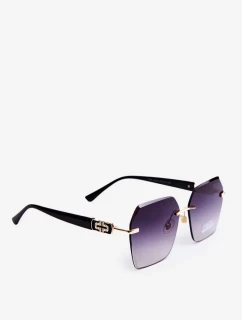 Dámske slnečné okuliare s UV filtrom čierno-zlaté