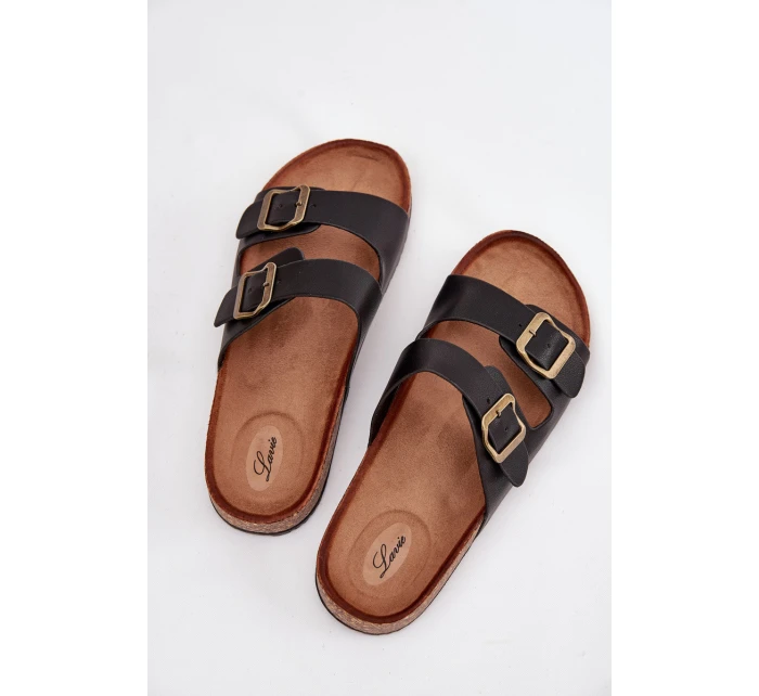 Dámské Sandály Na Platformě S Přezkami Černé model 21704326 - EVENTO Dámské Sandály Na Platformě S Přezkami Černé model 21704326 - EVENTO