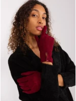 Rękawiczki AT RK model 19381497 bordowy - FPrice