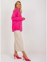 Dámsky sveter LC SW 2261 .00P fluo ružová - FPrice