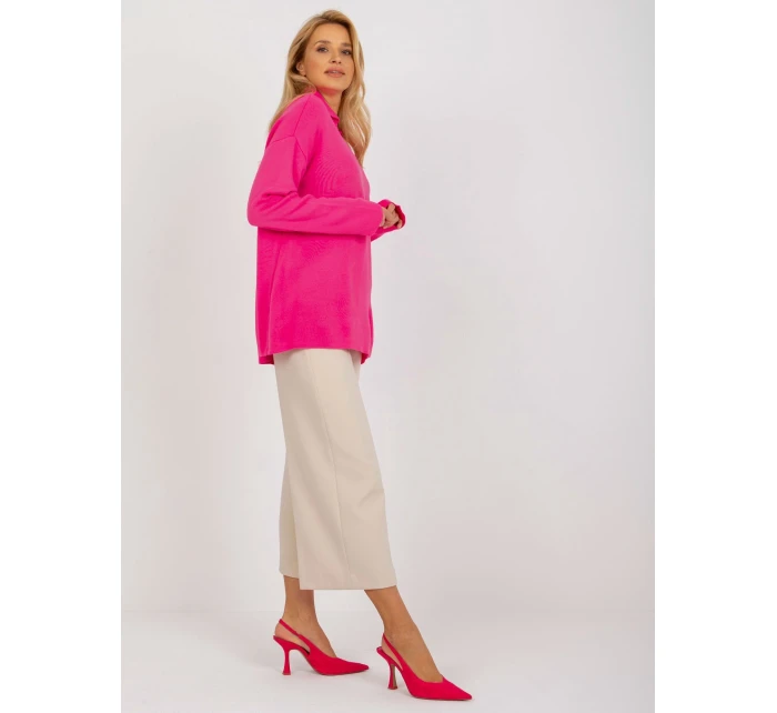 Dámsky sveter LC SW 2261 .00P fluo ružová - FPrice