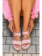 Dámske sandále na platforme Big Star pink