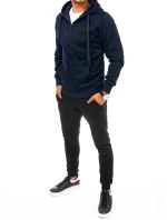 Pánske tmavomodré a čierne tepláky FashionStreet AX0628