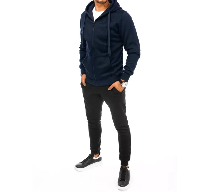 Pánske tmavomodré a čierne tepláky FashionStreet AX0628