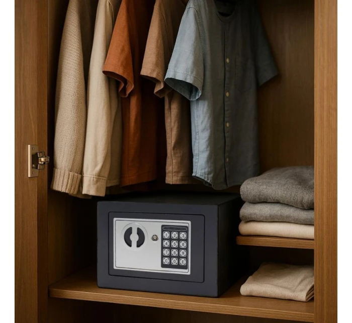 TREZOR S DIGITÁLNYM ZÁMKOM 23X17X17CM 1067582 SASKA GARDEN