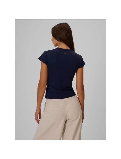 Dámské hladké tričko slim model 22276637 - 4F Dámské hladké tričko slim model 22276637 - 4F