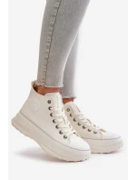 Dámské Tenisky Na Platformě Eko Kůže Big Star model 21669609 Bílé - Big Star Shoes