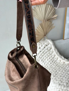 Kabelka z eko semiše béžová Deliane