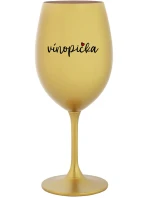 VÍNOPIČKA - zlatý pohár na víno 350 ml VÍNOPIČKA - zlatý pohár na víno 350 ml