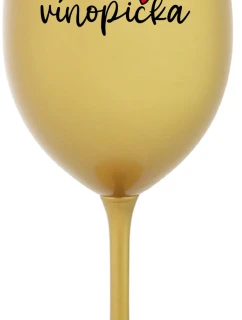 VÍNOPIČKA - zlatý pohár na víno 350 ml