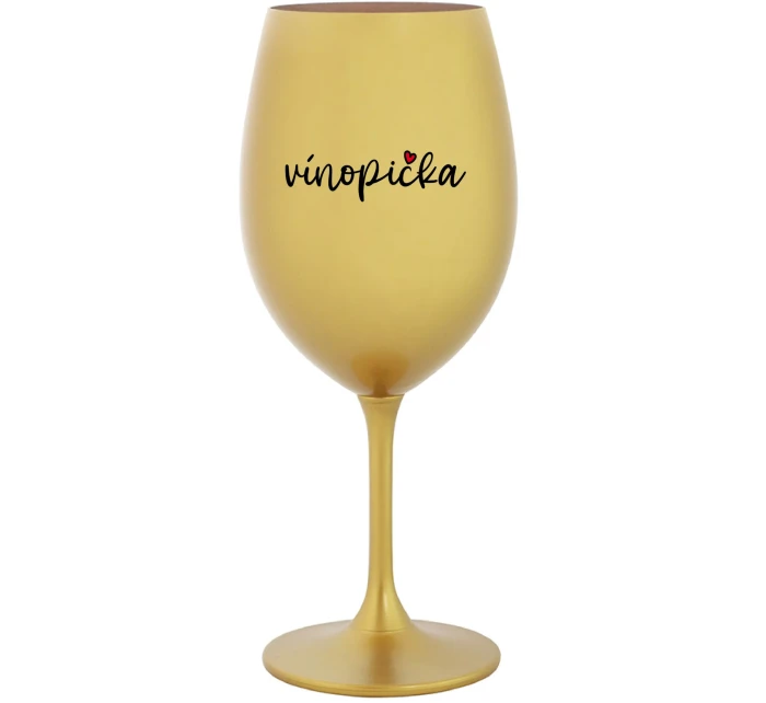 VÍNOPIČKA - zlatý pohár na víno 350 ml VÍNOPIČKA - zlatý pohár na víno 350 ml