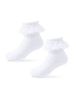 Detské ponožky s ozdobnou čipkou SK-75