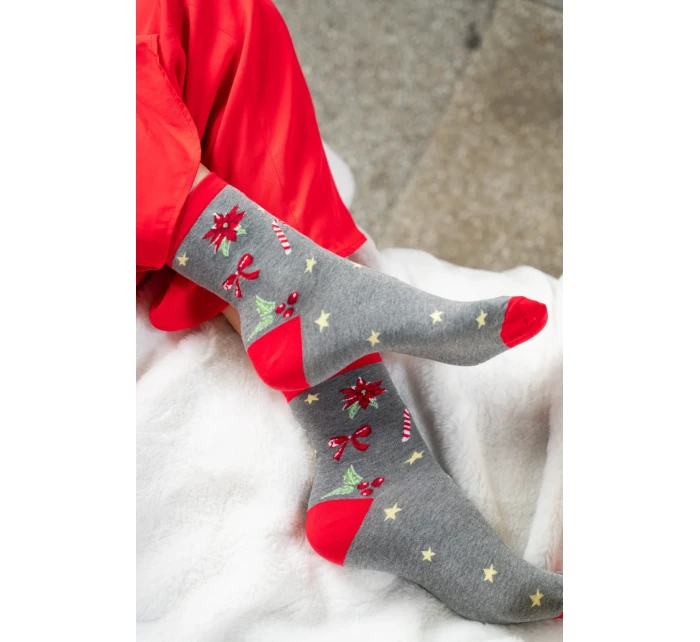 Dámské vánoční ponožky model 21327638 3540 - Steven Dámské vánoční ponožky model 21327638 3540 - Steven