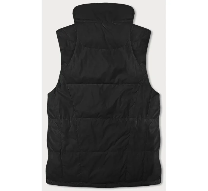 Obojstranná čierna dámska vesta (2383-1)