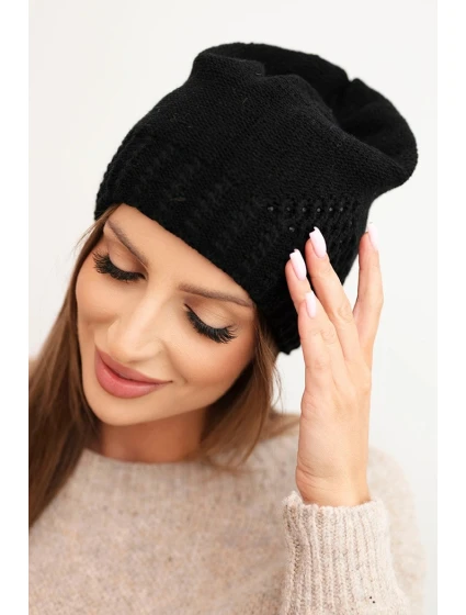 Čepice s rolováním Magda K293 camel