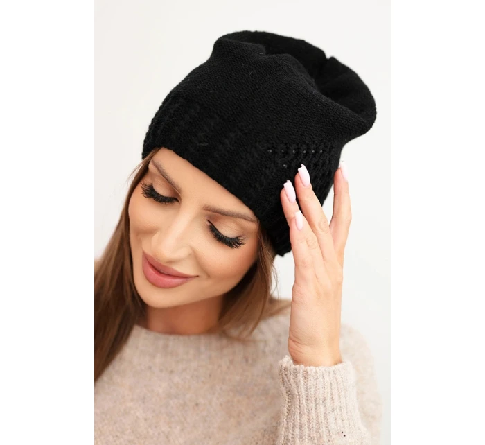 Čepice s rolováním Magda K293 camel