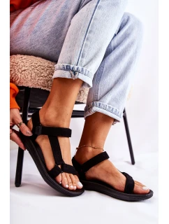 Dámské semišové sportovní sandály Černá model 21588075 - Boto