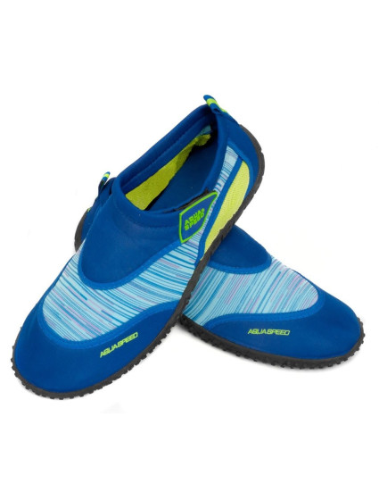 AQUA SPEED Plavecké topánky Aqua Shoe Model 2C Blue/Green