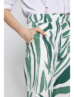Monnari Nohavice so vzorom Dámske nohavice Multi Green