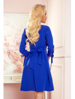 Šaty s mašľami Numoco ALICE - modré