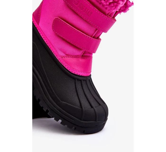 Dětské sněhule na suchý zip Big Star Fuchsia Dětské sněhule na suchý zip Big Star Fuchsia