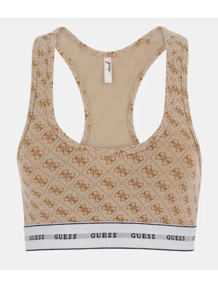 Dámska podprsenka bralettka O97C01KBOE1 - P13W béžová s potlačou - Guess