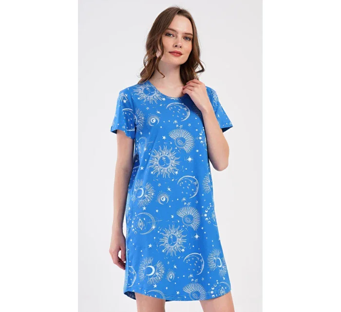Dámske domáce šaty s krátkym rukávom Moon Dámske domáce šaty s krátkym rukávom Moon